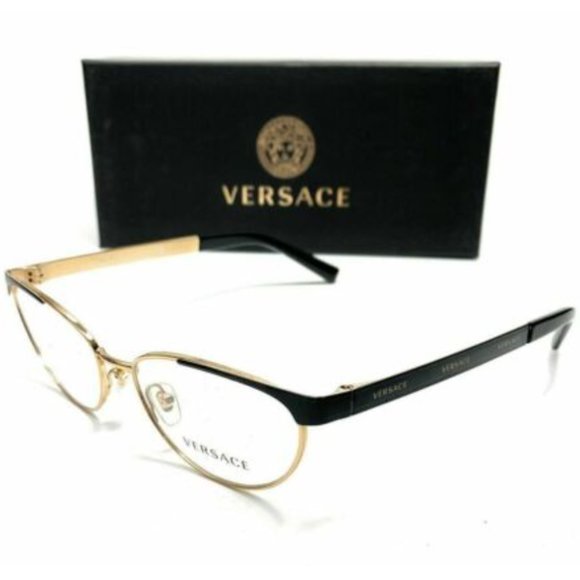 Versace Women's Black and Gold Eyeglasses! - Picture 1 of 3